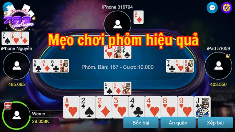 Bỏ túi những bí kíp giúp chơi phỏm hiệu quả