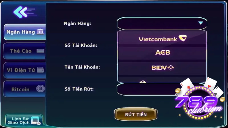 Hướng chi tiết cách rút tiền tại 789Club