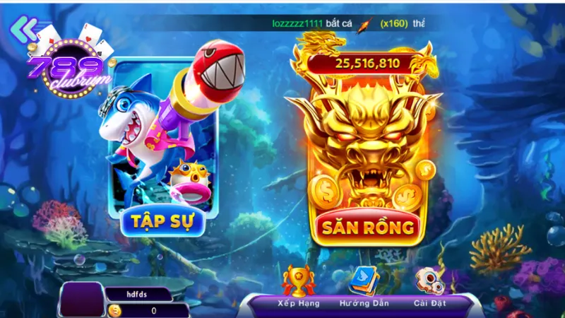 Chọn cấp độ Bắn cá 789club phù hợp với khả năng