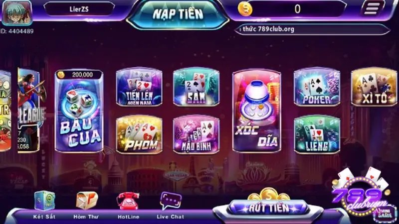 Giới thiệu đôi nét sảnh game bài 789Club