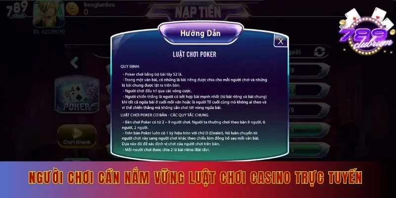 3 điều cần lưu ý khi chơi casino trực tuyến tại 789club
